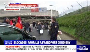 Blocage à Roissy: des voyageurs terminent leur trajet à pied pour rejoindre l'aéroport