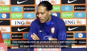 Pays-Bas - Van Dijk : “Le football se joue à 11 contre 11, pas à 1 contre 1”