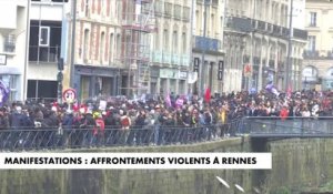 Réforme des retraites : violents affrontements à Rennes