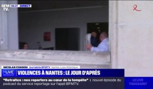 Nantes: les dégâts au lendemain des violences en marge de la manifestation contre la réforme des retraites