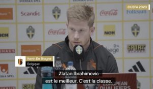 Belgique - De Bruyne : "Ibrahimovic, c'est la classe"