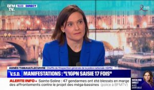 Accusations de violences policières: "Depuis le 19 janvier, nous avons eu 17 procédures judiciaires", affirme Agnès Thibault-Lecuivre, cheffe de l'IGPN