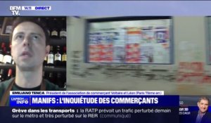 Manifestations à Paris: les commerçants "préoccupés" à la veille de la nouvelle journée de mobilisation demain