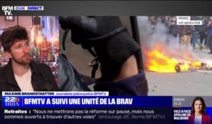 Réforme des retraites: notre journaliste Maxime Brandstaeter a suivi une unité de la Brav lors de la manifestation parisienne, il raconte