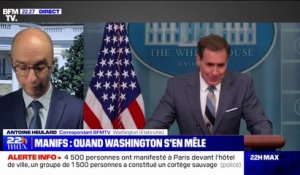 Manifestations en France: un porte-parole de la Maison Blanche affirme que "les États-Unis soutiennent le droit de manifester pacifiquement"