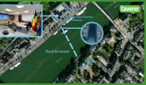 Namur : découverte d'un tunnel sous la Meuse entre l'Élysette et le Parlement de Wallonie
