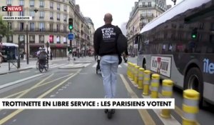 Trottinettes en libre-service - les Parisiens votent