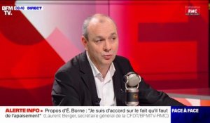 Laurent Berger: "Je ne remettrai pas en cause la légitimité du Conseil constitutionnel" sur la réforme des retraites