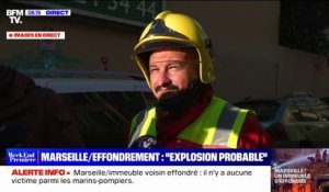 Effondrement à Marseille: 100 marins-pompiers sont mobilisés
