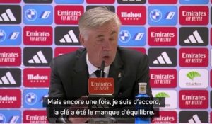 28e j. - Ancelotti : "La clé a été le manque d'équilibre"