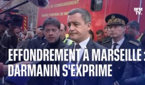 Effondrement à Marseille: le point de Gérald Darmanin sur les lieux du drame