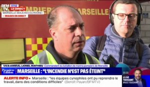 Marseille: selon le commandant des marins-pompiers, les opérations de secours "peuvent durer plusieurs jours"