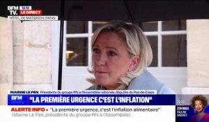 "Le 49.3 a été un véritable traumatisme" affirme Marine Le Pen, après son entretien avec Elisabeth Borne
