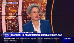 Sandrine Rousseau (EELV): Emmanuel Macron "met la France à feu et à sang"