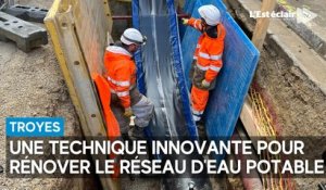 Seconde vie pour la conduite d’eau rue Courtalon à Troyes