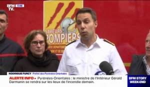 Incendie dans les Pyrénées-Orientales: les pompiers sont "encore en lutte sur le feu", affirme le préfet Rodrigue Furcy