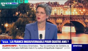 Sandrine Rousseau, à propos d'Emmanuel Macron: "Il est dans un rapport de force et d'autoritarisme vis-à-vis du pays"