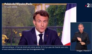 « Lutter contre toutes les formes de délinquance, toutes les fraudes, sociales ou fiscales sera au coeur de l'action du gouvernement », promet Emmanuel Macron
