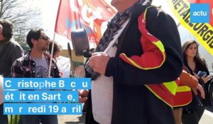 Retraites : le ministre Christophe Béchu chahuté par des manifestants en Sarthe