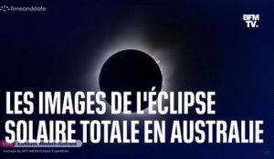 Les images fascinantes de l'éclipse solaire totale observée depuis l'ouest de l'Australie