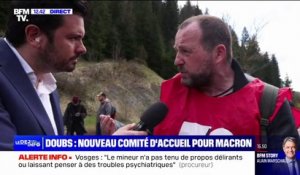 Emmanuel Macron dans le Doubs: des tensions éclatent au niveau d'un barrage entre manifestants et forces de l'ordre