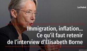 Immigration, inflation… Ce qu’il faut retenir de l’interview d’Élisabeth Borne