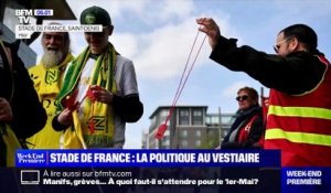 Saisie des sifflets et des cartons rouges, aucune image du Président dans le stade : Voici comment l'opération "anti-Macron" de la CGT et des Insoumis a été neutralisée au Stade de France et s'est transformée en fiasco....