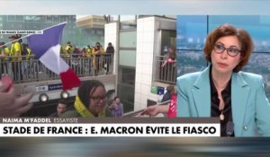 Naïma M'Faddel : «Je pense que ça a été un demi échec pour le Président de la République. Cette image d'Emmanuel Macron, en cachette allant saluer les joueurs, c'est une erreur»