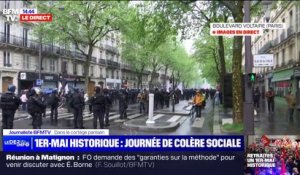 1er-Mai: la situation se calme dans la manifestation parisienne