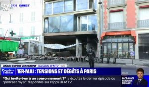 Paris: un immeuble de bureaux incendié place de la Nation lors de la manifestation du 1er-Mai
