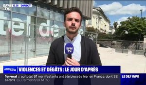 Manifestation du 1er-mai: l'hôtel de ville d'Angers a été dégradé en marge du cortège