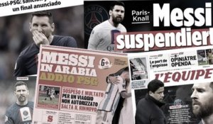 La suspension de Lionel Messi par le PSG secoue le monde du foot !