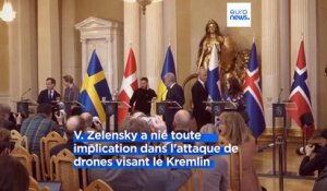 "Nous n'attaquons pas Poutine, ni Moscou", déclare Zelensky lors d'une visite en Finlande