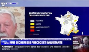 Sécheresse: "Tout est à craindre pour les mois qui viennent", alerte Philippe Doutremepuich, maire socialiste de Causse-de-la-Selle (Hérault)