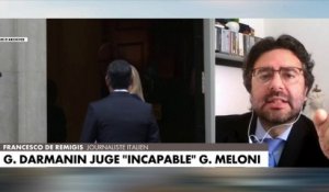 Propos de Gérald Darmanin sur Giorgia Meloni : «C'est perçu comme une attaque contre l'Italie», explique le journaliste italien Francesco de Remigis