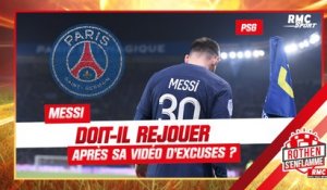 PSG : Messi doit-il rejouer après sa vidéo d’excuses ?