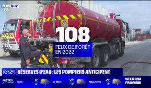 Sécheresse: les pompiers accumulent les réserves d'eau face aux risques d'incendies dans les Pyrénées-Orientales