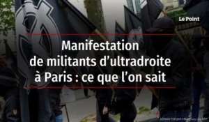 Manifestation de militants d’ultradroite à Paris : ce que l’on sait