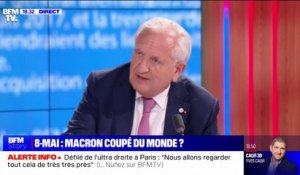 Jean-Pierre Raffarin (ancien Premier ministre): "La France aujourd'hui défend une idée de paix mais son système actuel n'est pas tellement pacifique"