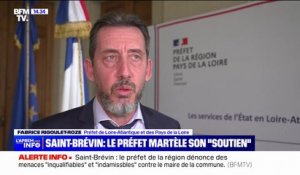 Fabrice Rigoulet-Roze, préfet de Loire-Atlantique apporte son soutien au maire de Saint-Brévin après l'incendie "extrêmement choquant" de son habitation