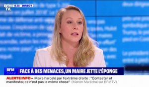Saint-Brévin: "On est en train d'utiliser ce fait pour culpabiliser l'opinion qui s'opposerait à l'accueil de ces centres de migrants" pour Marion Maréchal