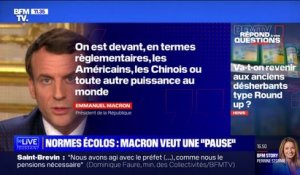 Emmanuel Macron souhaite faire une "pause réglementaire" en matière d'écologie, qu'est-ce que cela signifie ?  BFMTV répond à vos questions