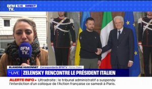 "L'Italie est pleinement aux côtés de l'Ukraine": Zelensky accueilli par le président italien à Rome