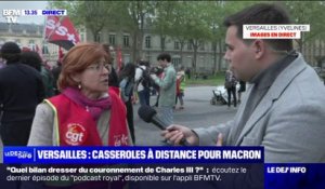"À chaque fois qu'un ministre ou Emmanuel Macron se déplace, on se déplace aussi": des casseroles pour la venue d'Emmanuel Macron à Versailles