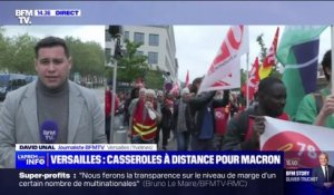 Emmanuel Macron à Versailles: la manifestation contre la réforme des retraites est terminée