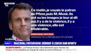 Réforme des retraites: "Il y a eu des violences menées par une extrême et des gens qui ne veulent pas de solutions" pour Emmanuel Macron