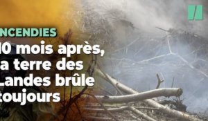 En Gironde, la terre brûle toujours sous des feux invisibles
