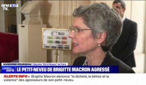 "Les attaques contre les élus sont inadmissibles mais contre la famille, c'est encore pire": Sandrine Rousseau réagit à l'agression du petit-neveu de Brigitte Macron