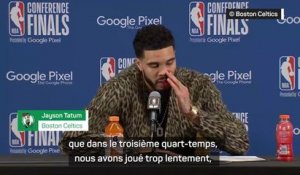 Celtics - Tatum : "Il faut jouer plus vite, avec plus de rythme"