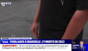 Fusillade à Marseille: "J'ai entendu 7 coups, je suis venu regarder et j'ai vu un cadavre"